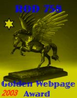 Award # 493 - Rod 758 Golden Webpage Award 2003