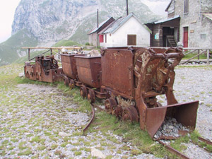 Il vecchio trenino dei minatori