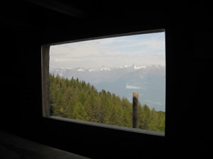 La finestra panoramica del bivacco
