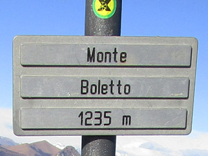 In cima al Monte Boletto