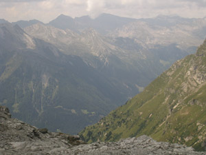 Dal crinale panorama verso la Svizzera