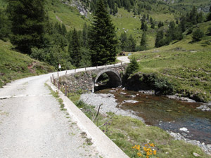 Ponte in località Lago del Prato