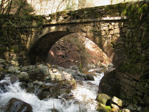 Il ponte romanico sul Torrente Valsecca