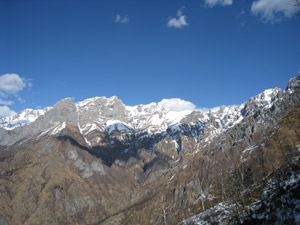 Panorama sui monti