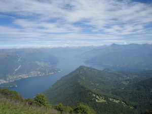 Il Lago di Como dalla vetta