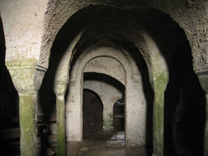 La cripta sotto alla chiesa