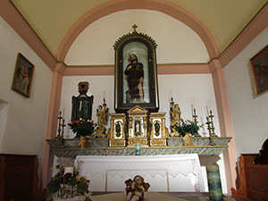 Interno della chiesa di S. Rocco a Scannabecco