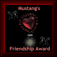 Award # 100 - Mustang's Friendship Award (CLOSED)