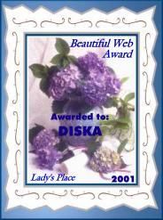 Award # 116 - Lady's Place Beautiful Web Award (CLOSED)