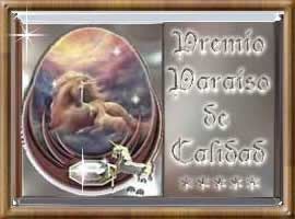 Award # 216 - Premio Paraiso de Calidad (CLOSED)