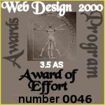 Award # 291 - Web Design 2000 Award of Effort (CLOSED)