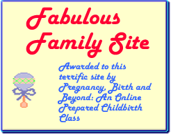 Award # 332 - Fabulous Family Site Award - (CLOSED)