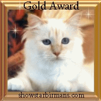 Award # 333 - Showstar Birman Cats' Excellence Award - (CLOSED)