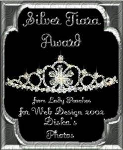 Award # 388 - Peaches Silver Tiara Award - (CLOSED)