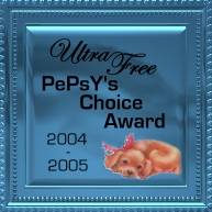 Award # 632 - Ultra Free PePsY's Choice Award - (CLOSED)