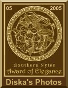 Award # 699 - Southern Nytes Award of Elegance -(CLOSED)