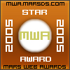 Award # 716 - Mars Web Star Award (AWARD PROGRAM CLOSED)