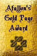 Award # 783 - Afallon's Gold Page Award (AWARD PROGRAM CLOSED)
