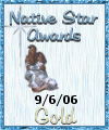 Award # 759 - Native Star Gold Award (AWARD PROGRAM CLOSED)