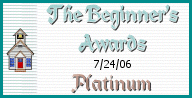 Award # 757 - The Beginner's Platinum Award (AWARD PROGRAM CLOSED)