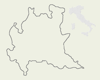 Map of Lombardy and of Engadina Valley