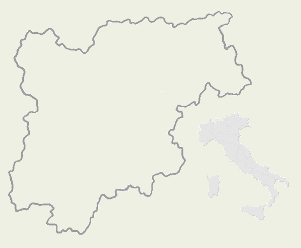 Map of Trentino and of Pusteria Valley