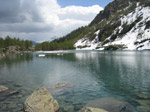 M349 (237097 byte) - El Lago Lagazzuolo (m. 1992) y el Monte Pizzo Scalino (m. 3323)