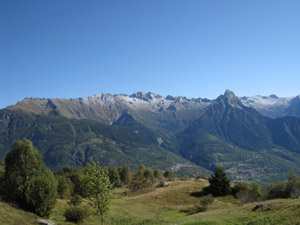 Panorama dal bivacco