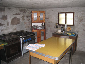 La cucina del bivacco