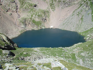 Il Lago della Malgina, salendo al Lago Gelt