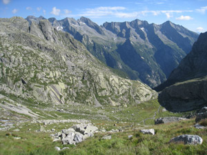 Panorama dal rifugio verso la Piana