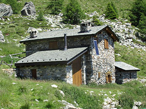 Una baita nei pressi del bivacco
