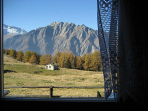 Dalla finestra del rifugio