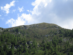 Il Pizzo Meriggio visto dallAlpe Meriggio