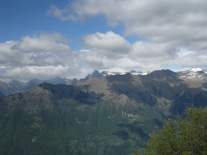 Panorama sul Gruppo Masino-Bregaglia
