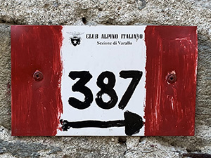 verso il primo segnavia 387