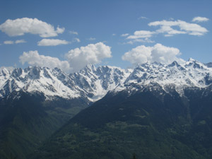 Panorama sulla catena delle Orobie