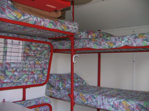 Interno del bivacco
