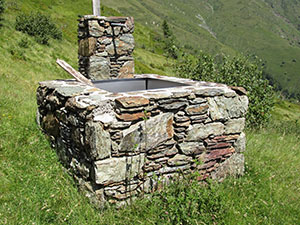 La fontana accanto al rifugio