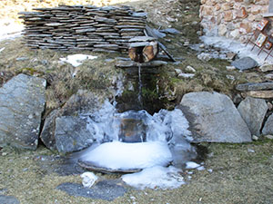 La fontana ghiacciata