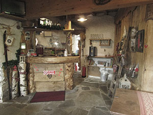 Interno del rifugio