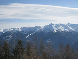 Panorama sulla catena delle Orobie