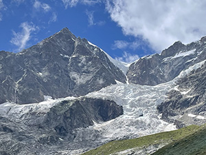 Monte Rosa e ghiacciaio