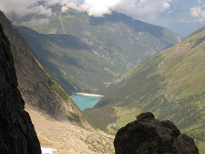 Il Lago di Scais dal Passo della Scaletta