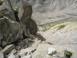 In cima al canalino