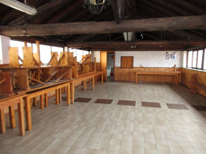 La sala della Baita degli Alpini