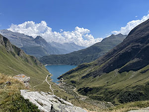 La parte finale del lago, pi stretta