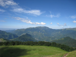 Primo itinerario - Panorama verso il M. Guglielmo