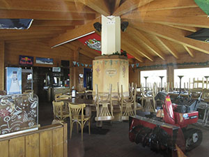 Interno del rifugio