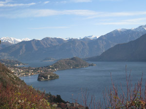 Panorama salendo da Colonno